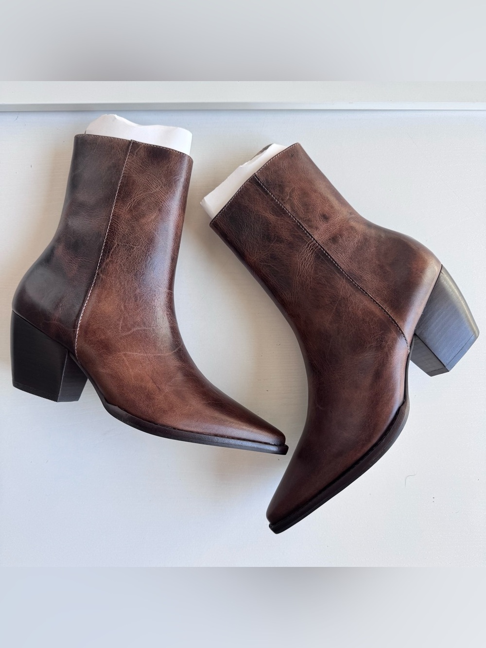 Matisse Caty Vintage Brown Leather Ankle Boots